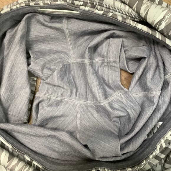 Smartwool Gray White Zig Zag Merino Sport Lined Skirt Skort Small - Picture 6 of 9